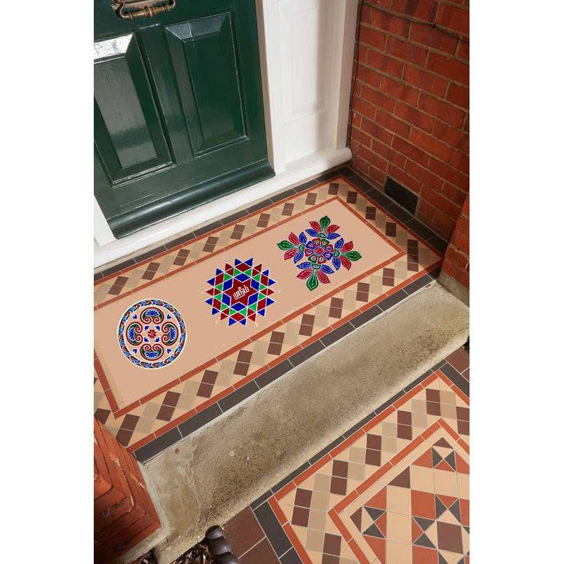 Kolam Sticker Color Medium - Set of 3