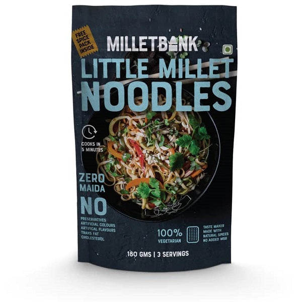 Millet Bank Little Millet Hakka Noodles - 180 g