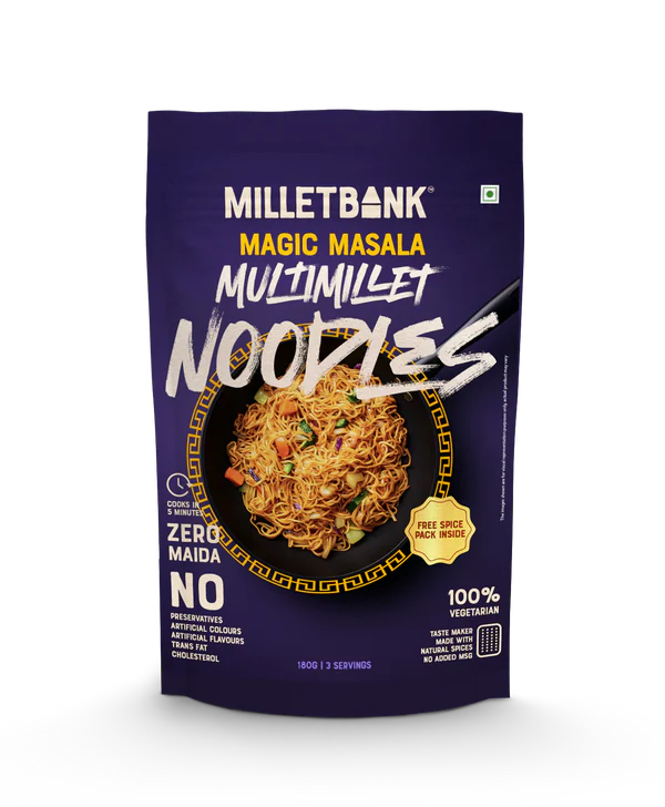Millet Bank Multi Millet Magic Masala Hakka Noodles - 180 g