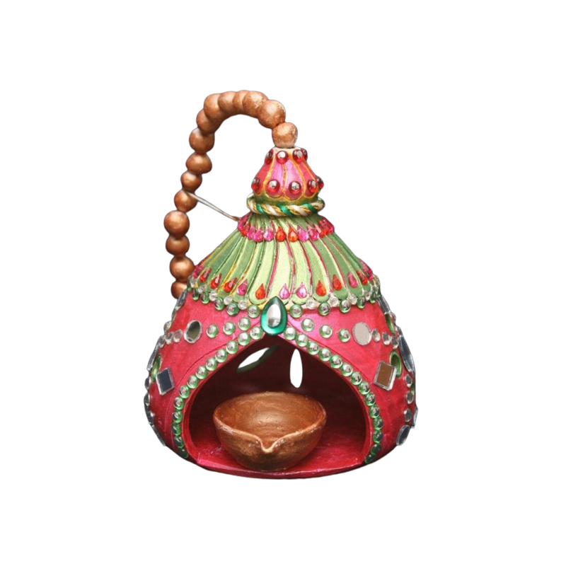 Diwali Diya Hanging Mandir  - 1 pc