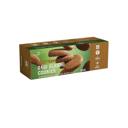 Millet Bank Ragi Elaichi Cookies Wholesome Cookies with the Aroma of Cardamom - 100 g