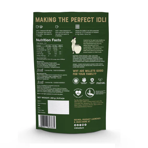 Millet Bank Multi Millet Idly Mix - 250 g