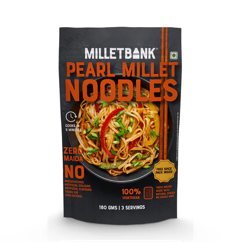 Millet Bank Pearl Millet Hakka Noodles - 180 g