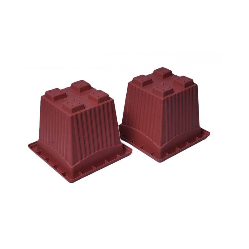 Plastic Planter Square Shape  - Set of 2