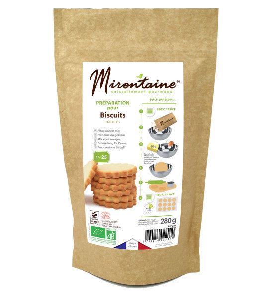 Mirontaine Natural Biscuit Organic Premix  - 280 G