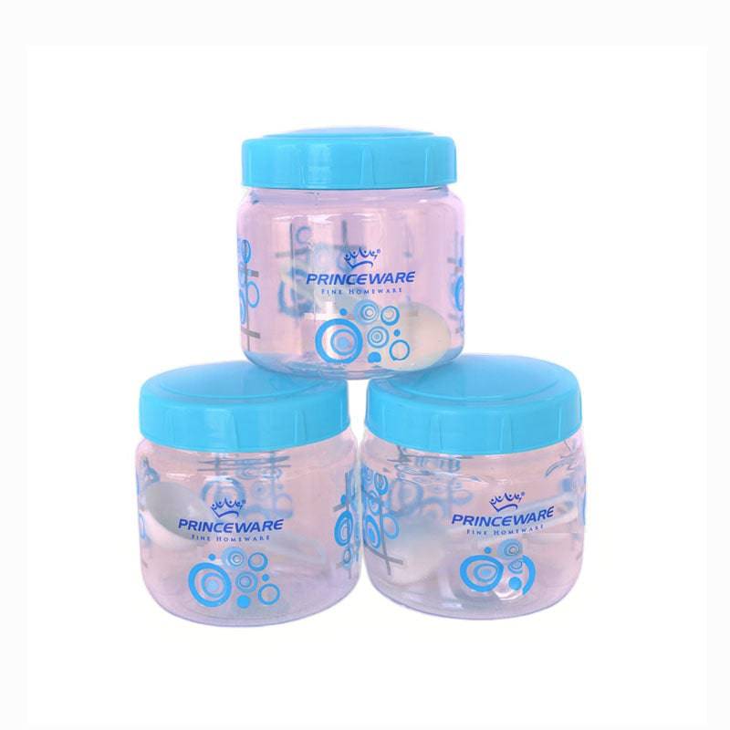 Plastic Containers With Spoon Set Small Size - Set of 3