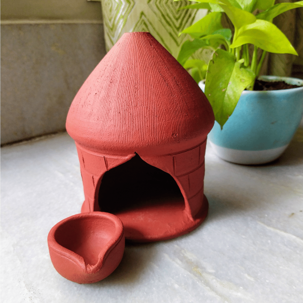 Kulturestreet Hut Dipa Puja Decor - 1 pc