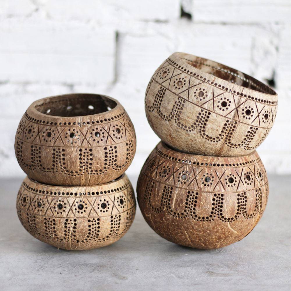 Tropical Tealight Candle Holder - 1 Pc