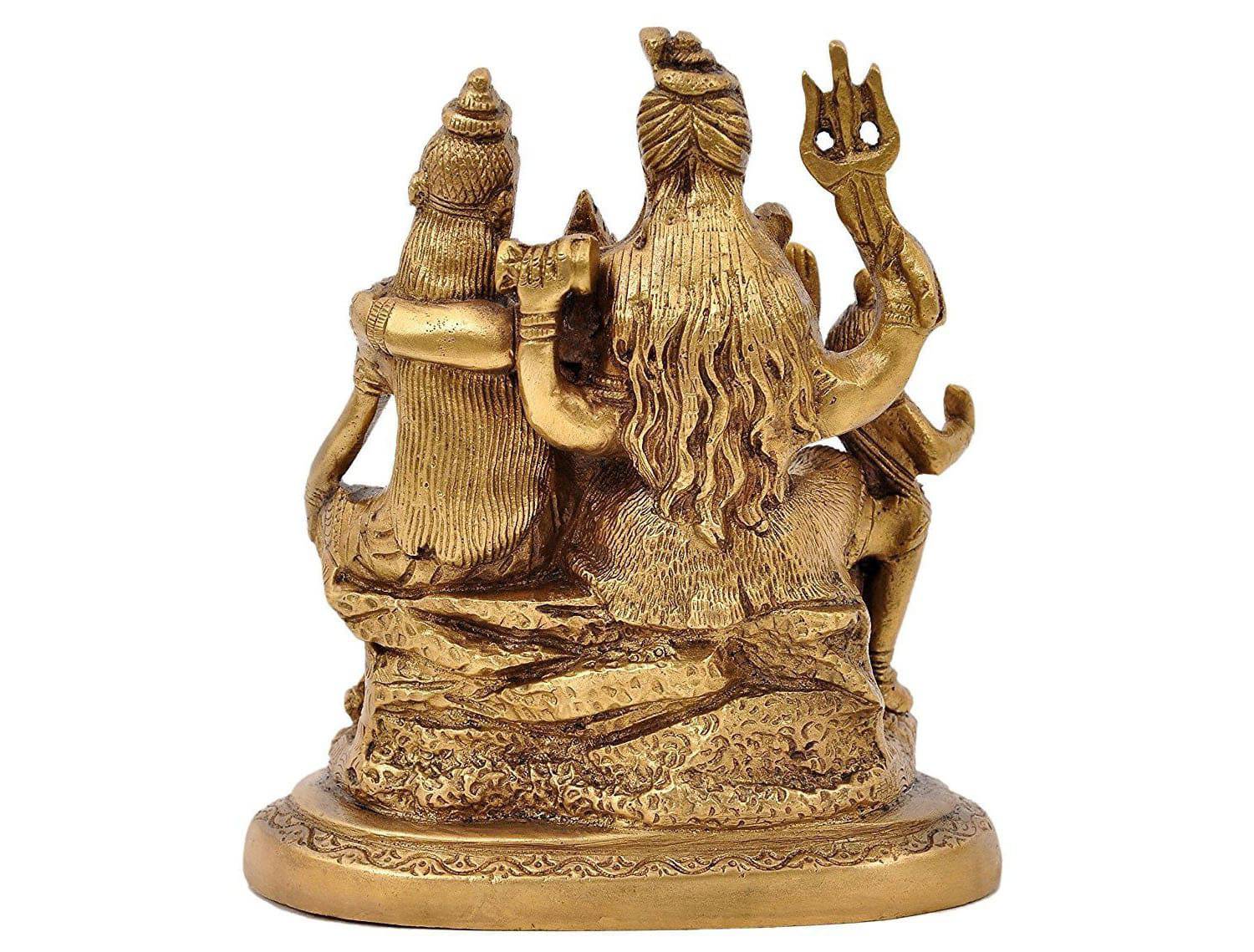 Lord Shiva Parvati And Ganesha Murti Standard - 1 Pc