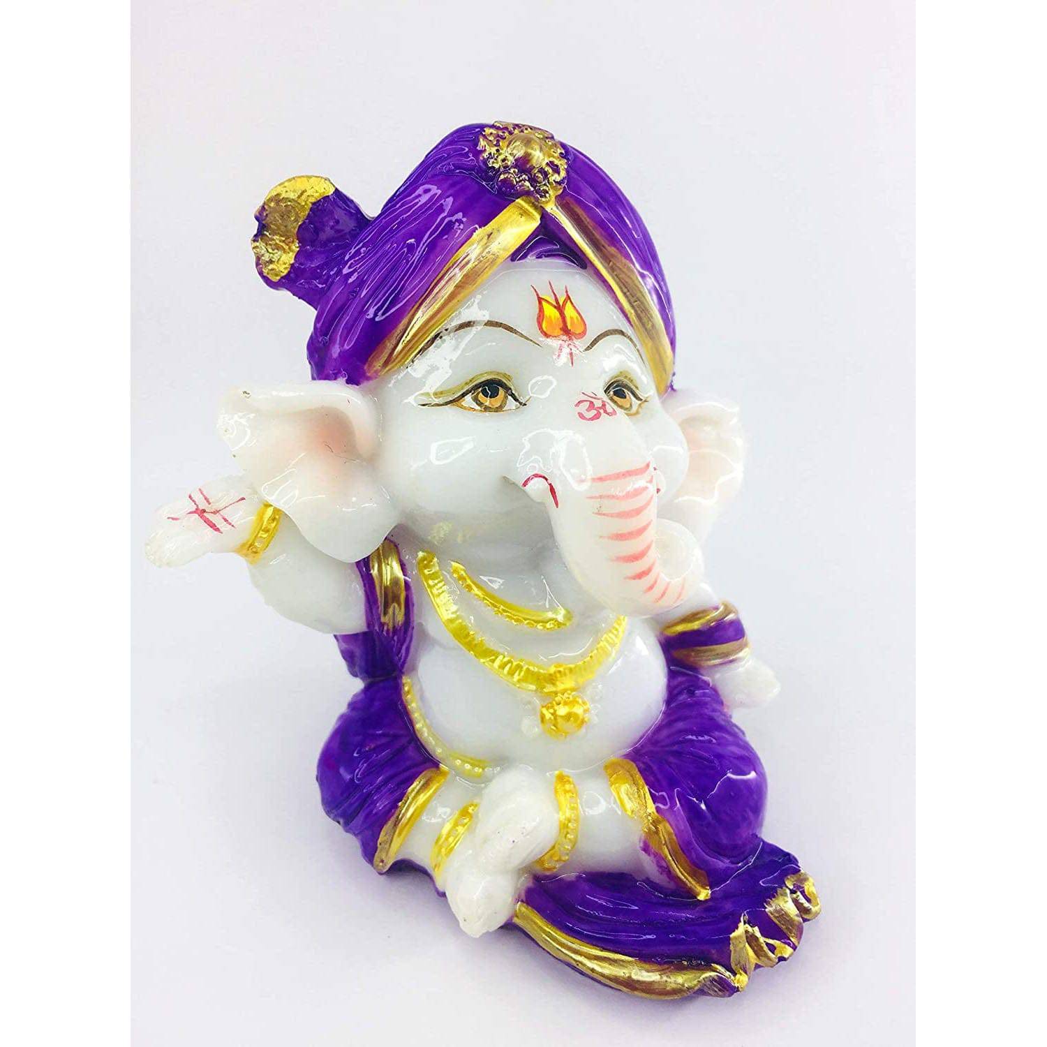 Mini Ganesh Statue Showpiece For Home Decor - 1 Pc