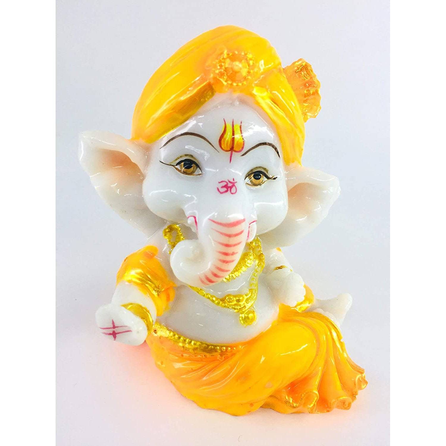 Mini Ganesh Statue Showpiece For Home Decor - 1 Pc