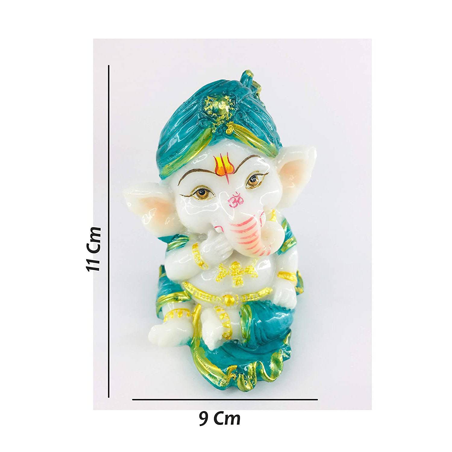 Mini Ganesh Statue Showpiece For Home Decor - 1 Pc