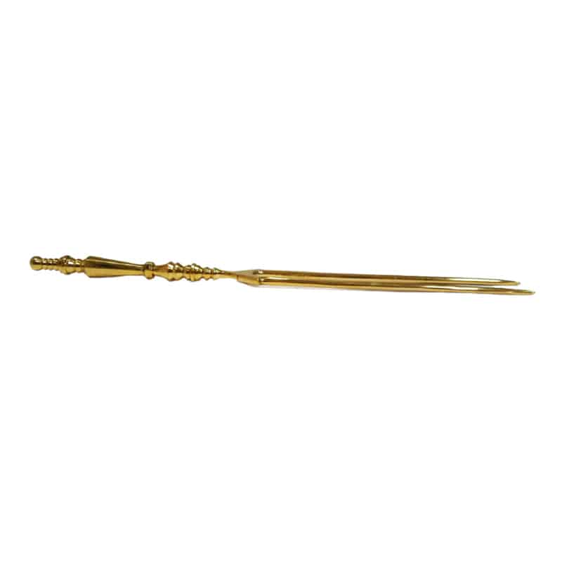 Antique Brass Hair Untanglar Double Needles - 1 Pc