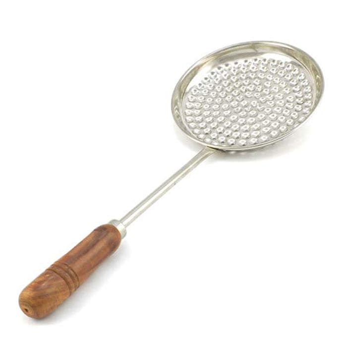 Stainless Steel Boondhi Jara - 7 inch