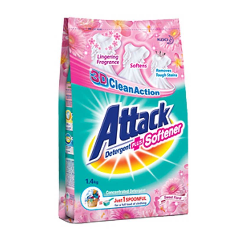Attack Powder Detergent Plus Floral Softener