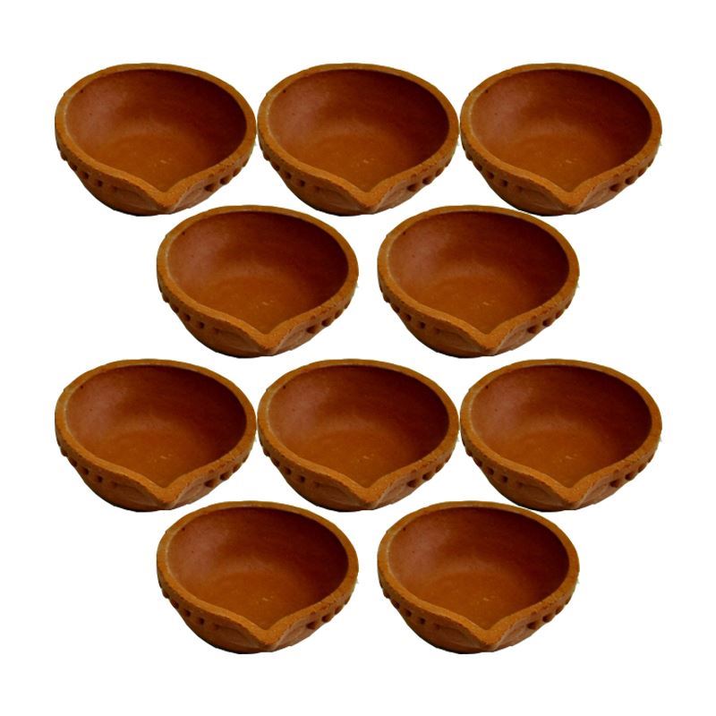 Clay Diya (Agal Vilakku) No 8 - 1 Pc