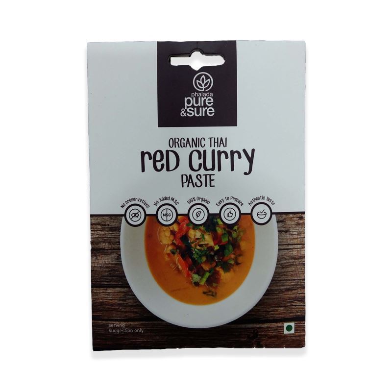Phalada Pure & Sure Organic Thai Red Curry Paste