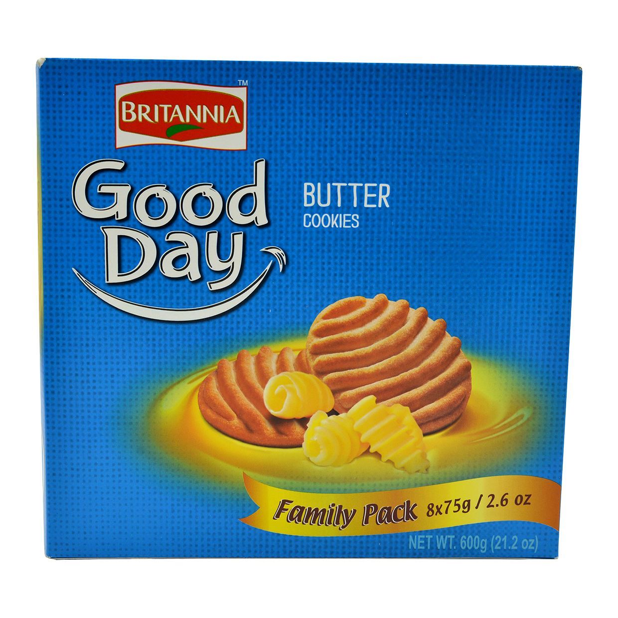 Britannia Good Day Butter Cookies 8 x 75 g (Family Pack)