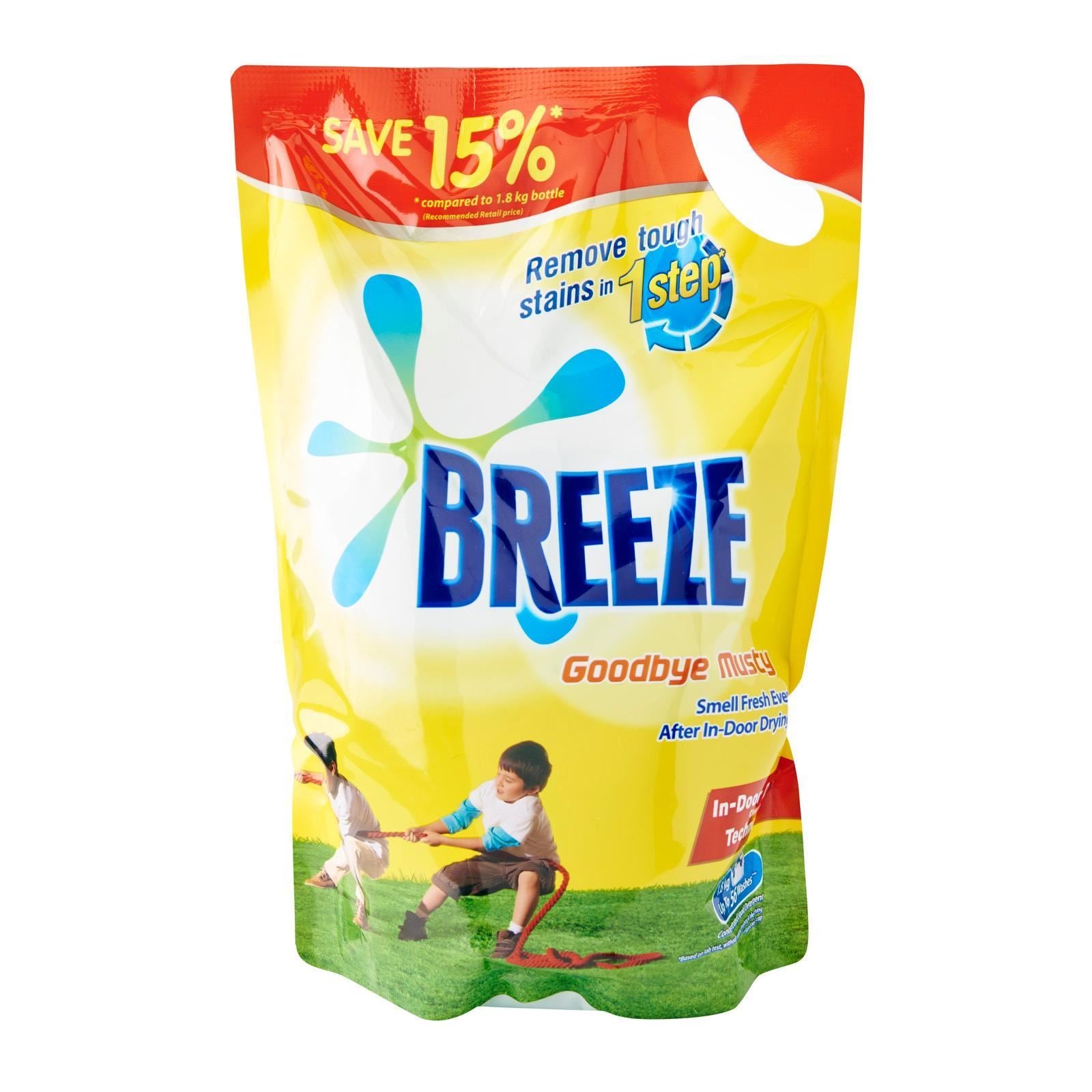 BREEZE  GoodBye Musty Indoor Drying Liquid Detergent Refill