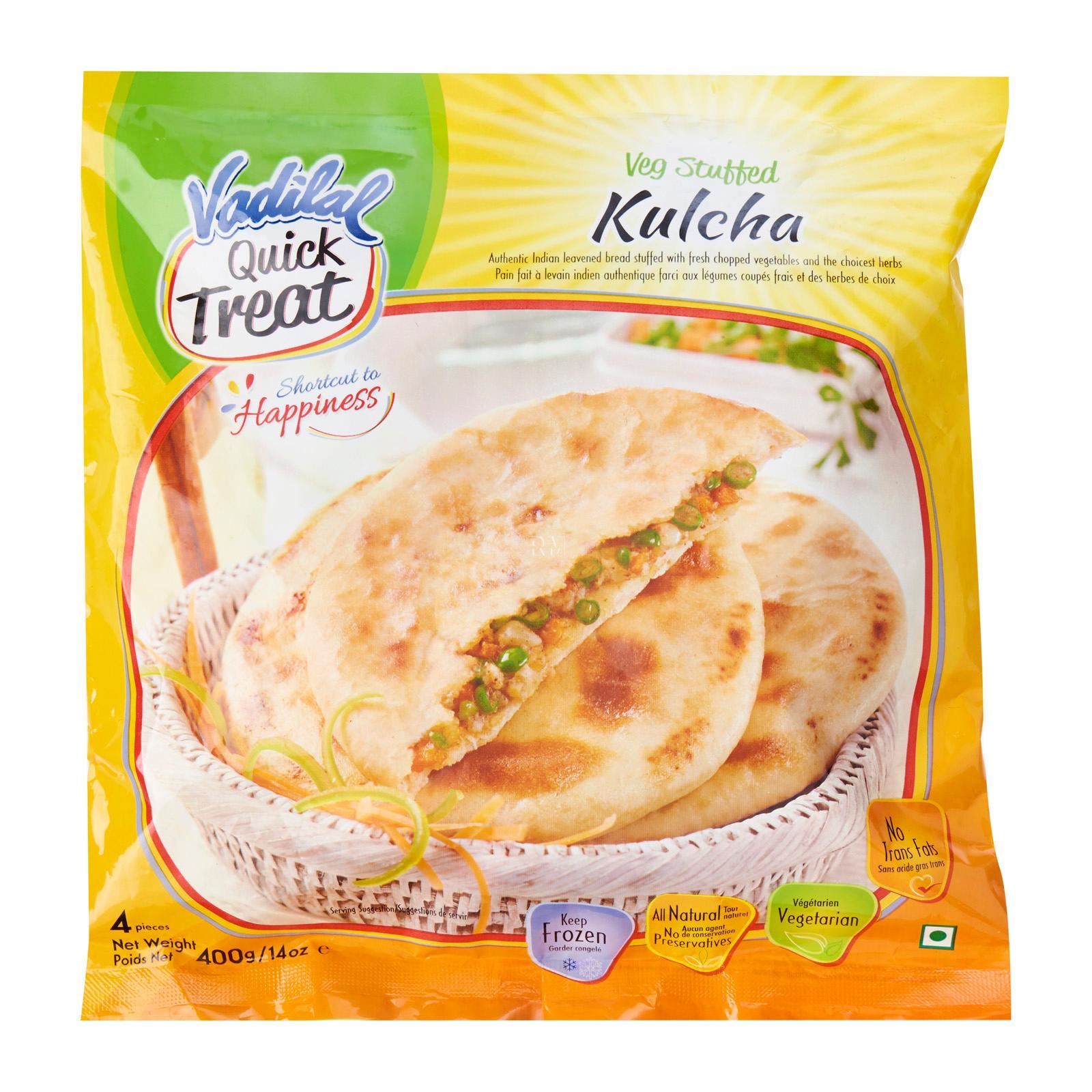 VADILAL Mixed Vegetable Stuffed Kulcha Frozen (Premium Quality)400 g