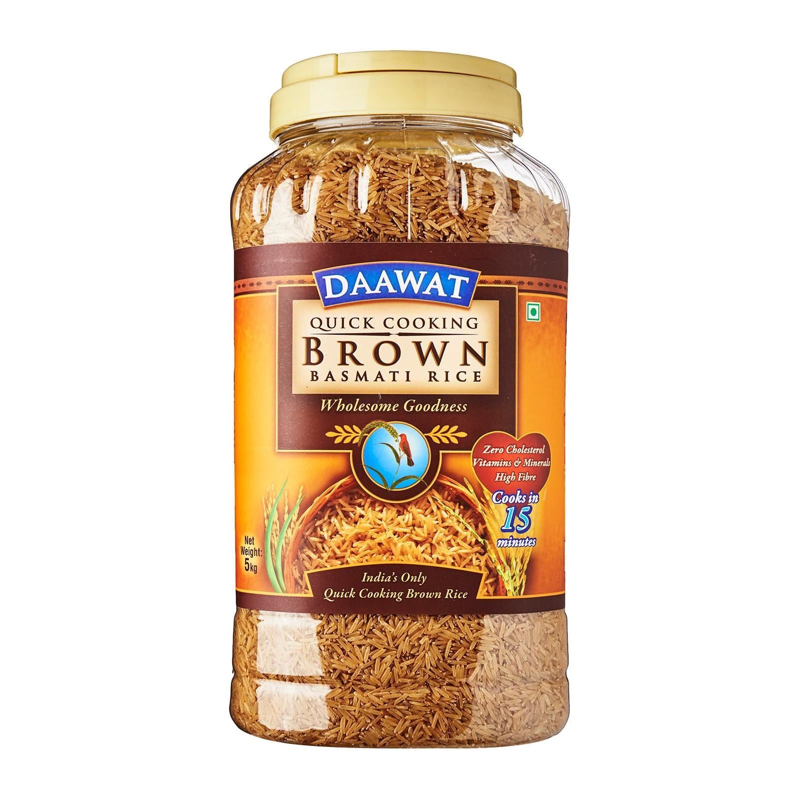 DAAWAT Quick Cooking Brown Basmati Rice JAR  