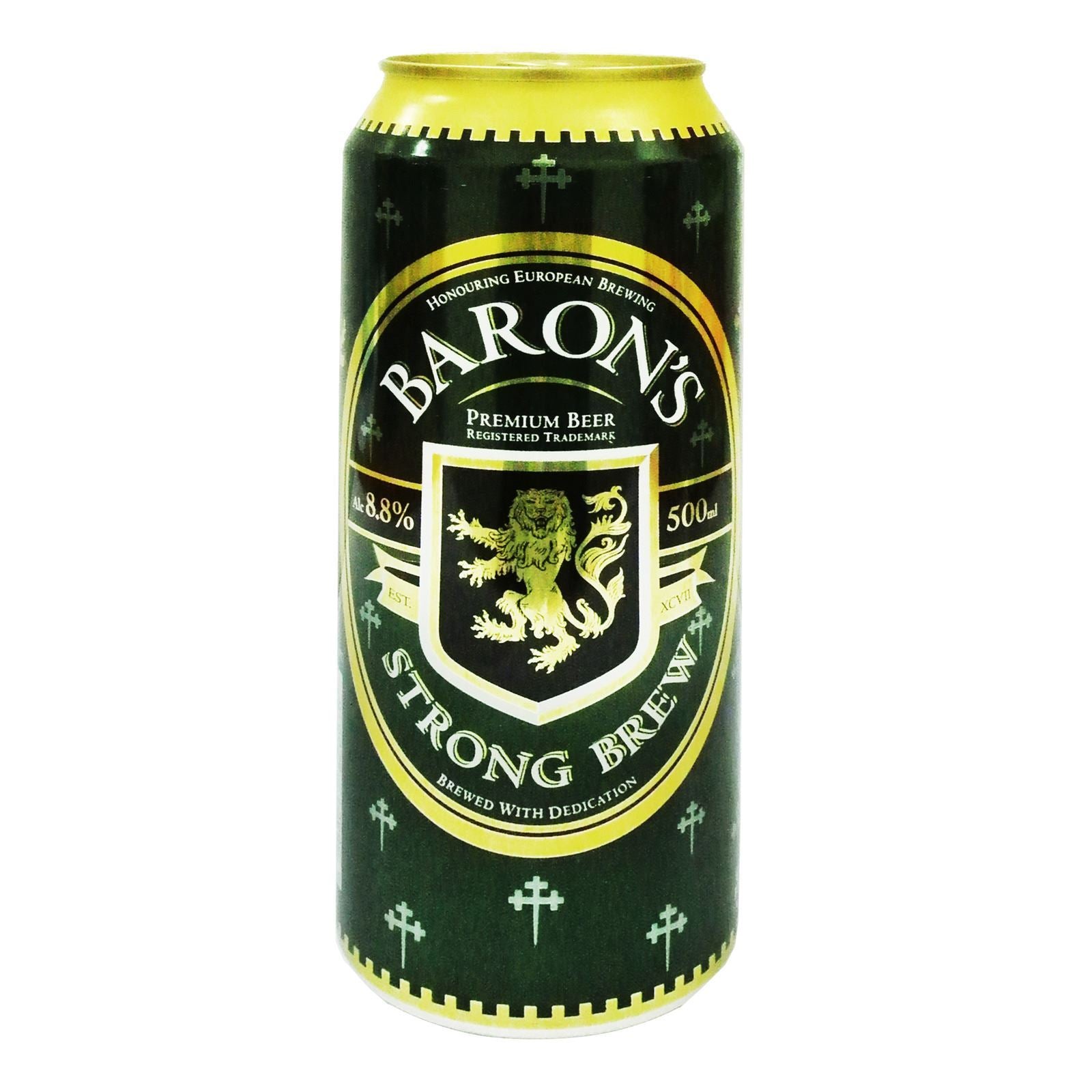 Baron's Strong Brew Beer Can
