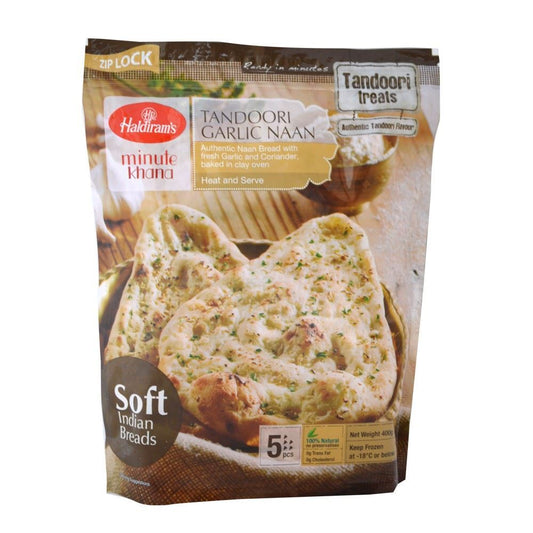 Haldiram's Tandoori Garlic Naan (HR 1258) (Chilled)