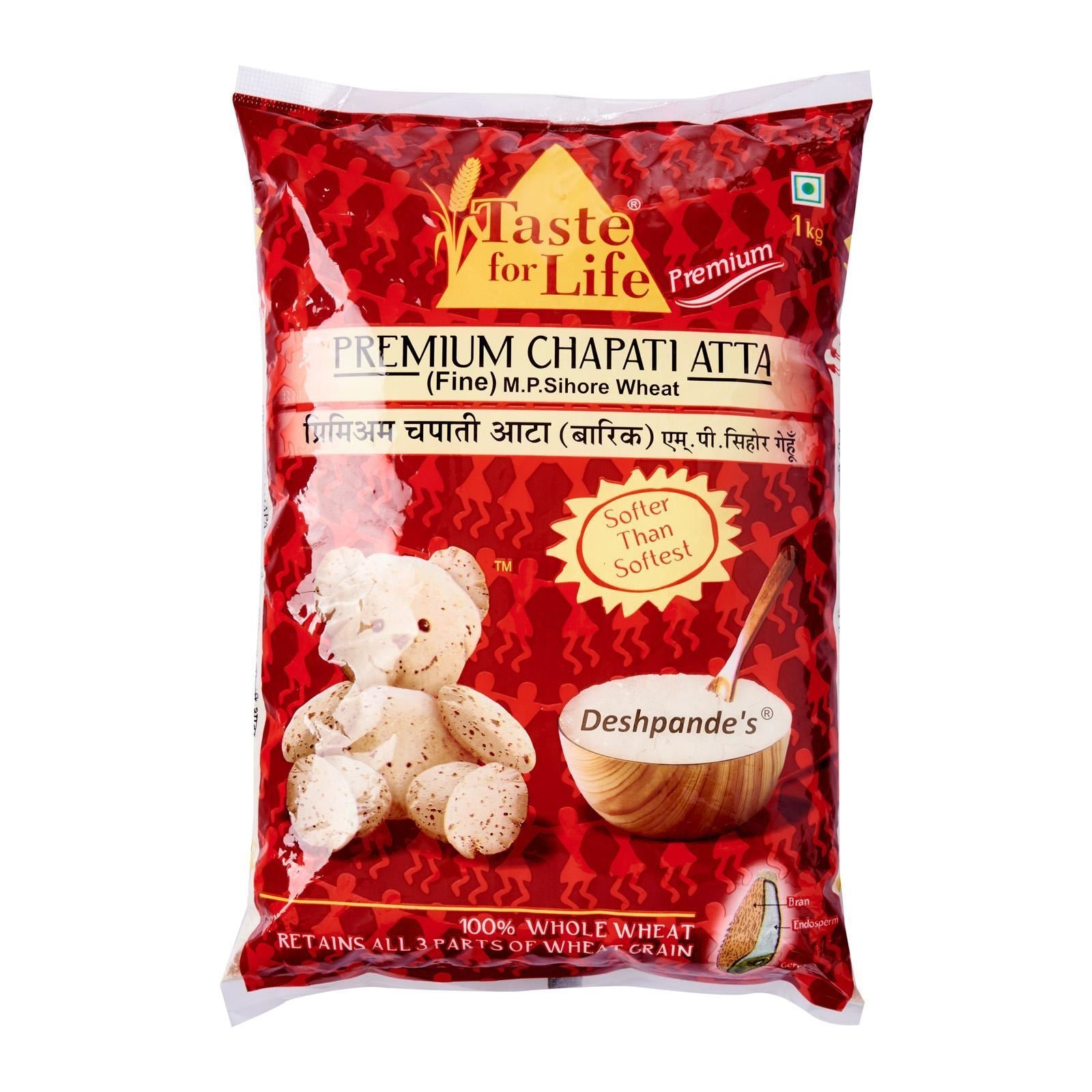 TASTE FOR LIFE Premium  Fine  Wheat Flour (Atta)