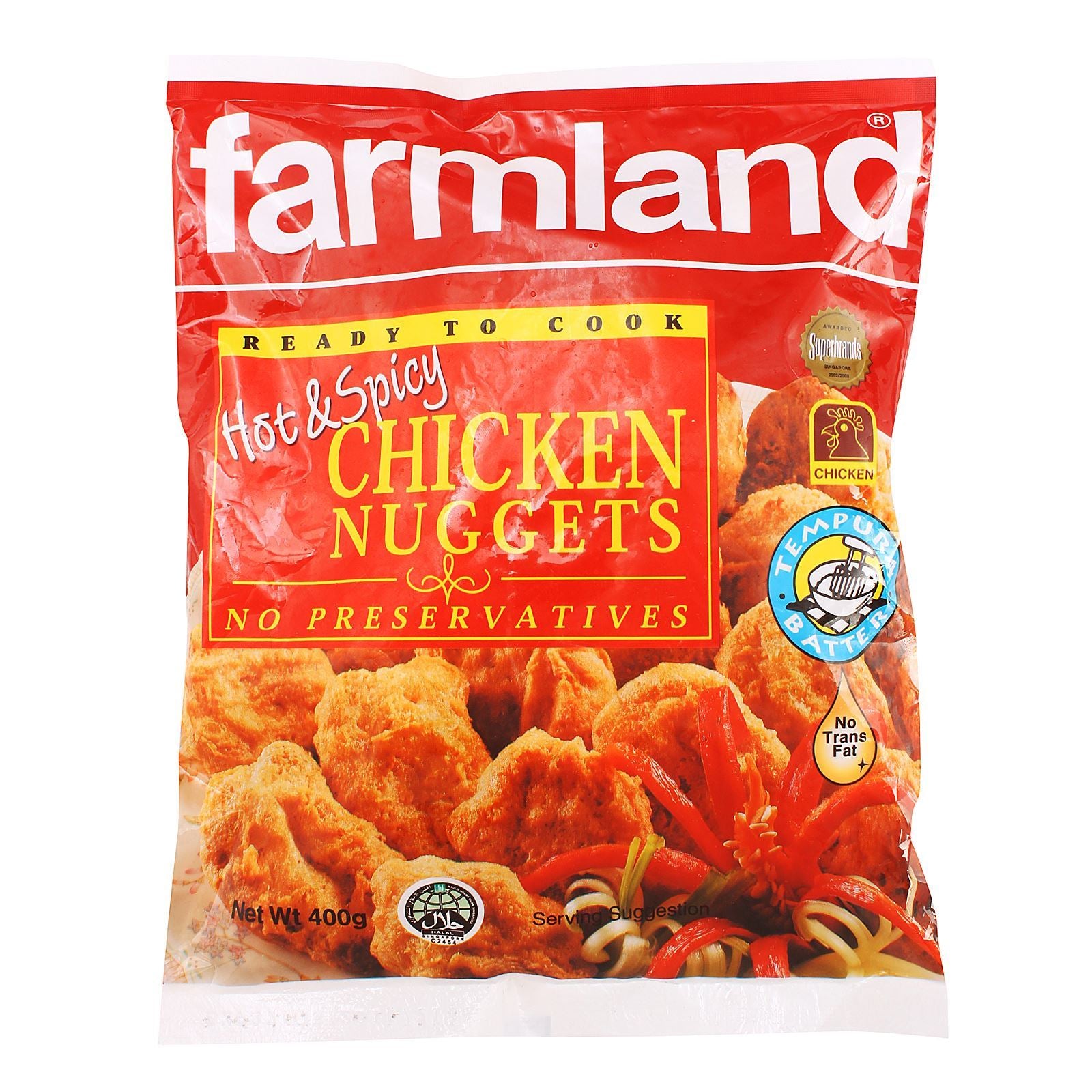 Farmland Hot And Spicy Chicken Nuggets (Frozen)