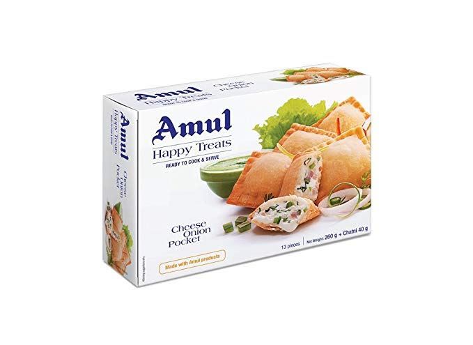 AMUL Happy Treats Cheese Onion Pocket (Chilled)  