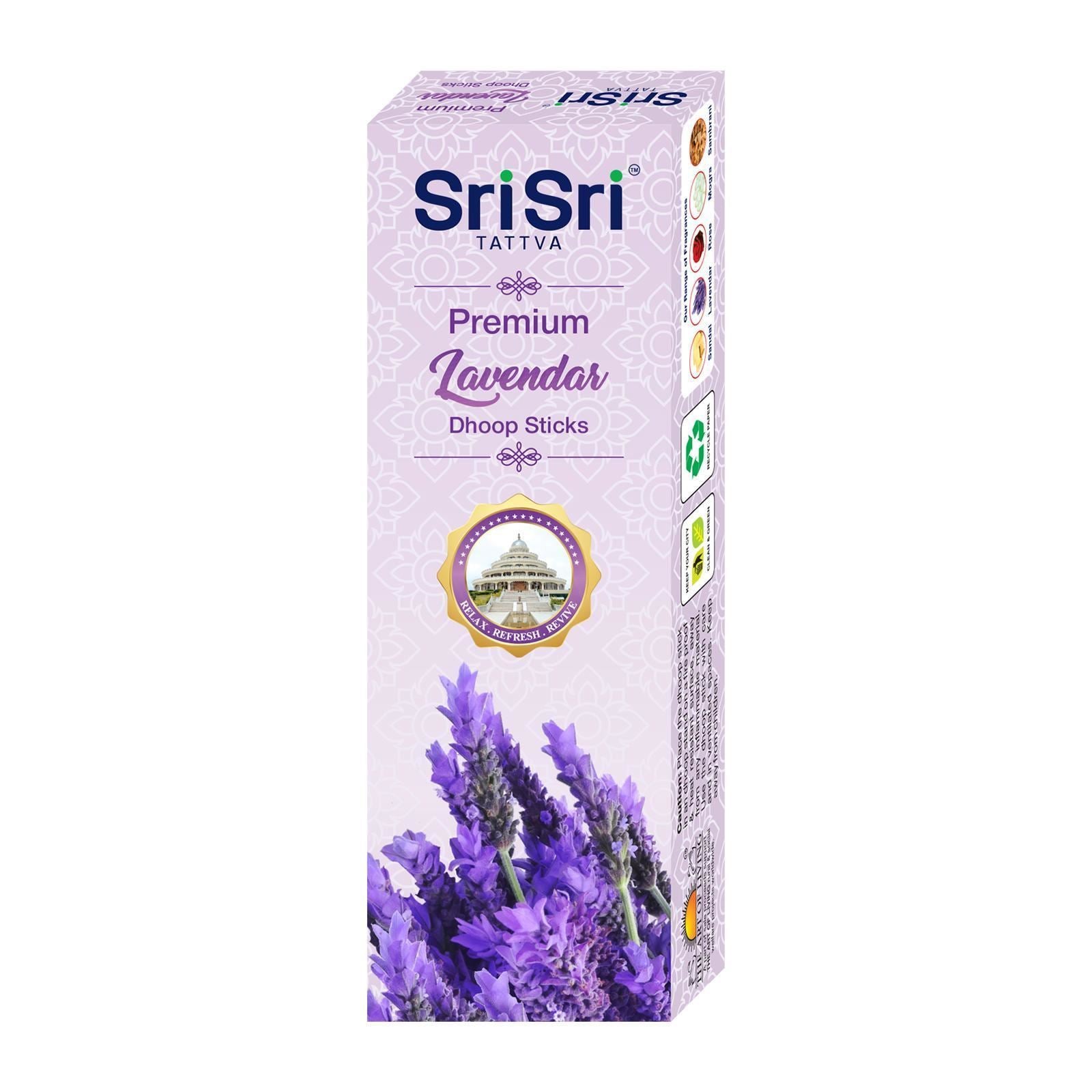 Sri Sri Tattva Premium Lavender Dhoop Sticks