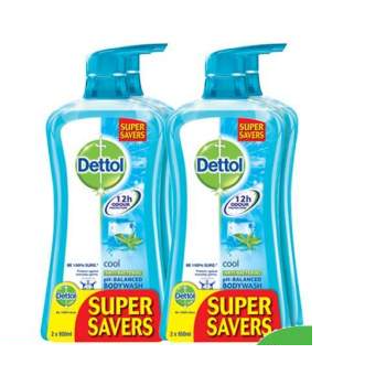 Dettol Anti  Bacterial Shower Gel Cool Bottle