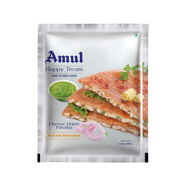 Amul Cheese Onion Paratha (Chilled)