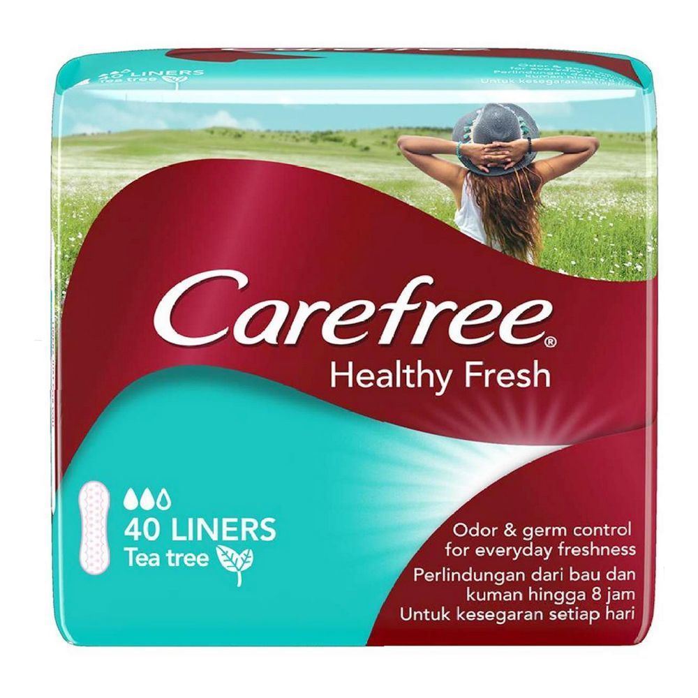 Carefree Healthy Fresh Tea Tree Liners Sanitary Napkins 