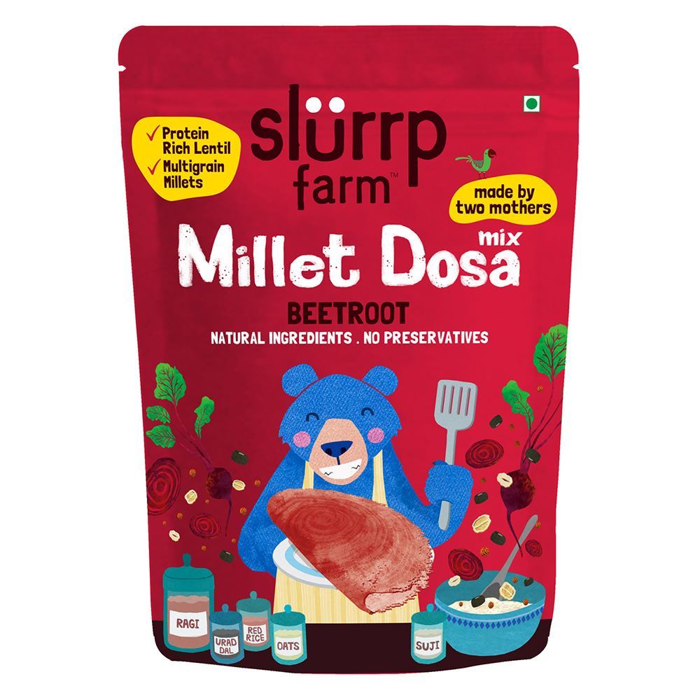 Slurrp Farm Millet & Supergrains  Dosa Mix Beetroot 