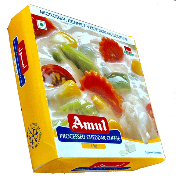 Process Block Amul AMUL Cheddar Cheese Block (Chilled) - 1 Kg