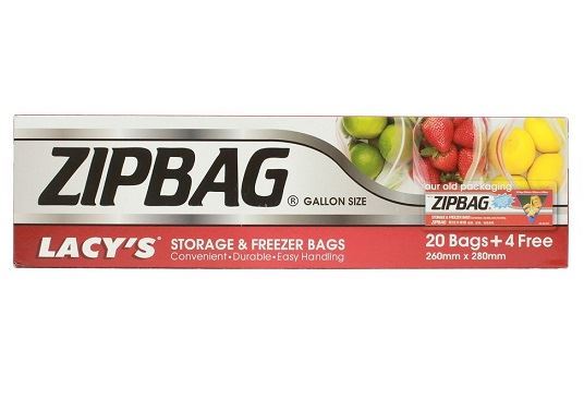 Lacys Resealable  Storage & Freezer Bags ( Zipbag)