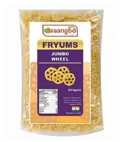 Waangoo Fryums Jumbo Wheel In White Colour (Papad)