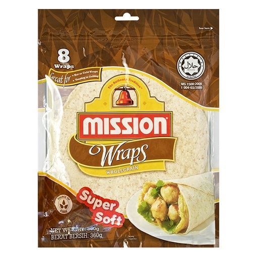 Mission Tortilla Wraps Wholemeal Grain