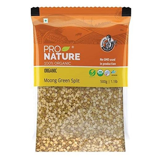 Pro Nature Green Moong Dal Split (Certified ORGANIC) 