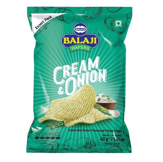 Balaji Wafers Cream And Onion