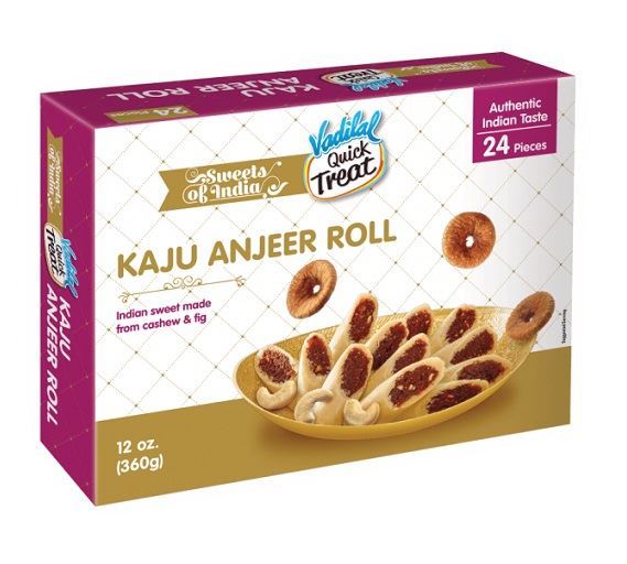 Vadilal Kaju Anjeer Roll Sweets (Chilled)