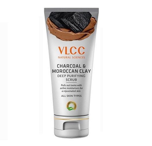VLCC Charcoal & Moroccan Clay Deep Purifying Scrub (For All Skin Types)