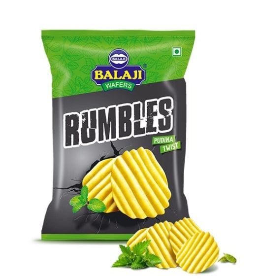 Balaji Wafers Rumbles Pudina Twist Flavour - 135 g