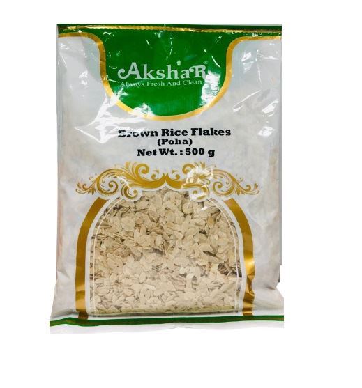 Akshar Brown Poha/Rice Flakes (Beaten Rice)