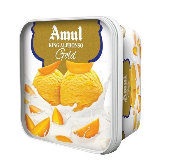 Amul Ice Cream King Alphonso Mango Tub (Chilled)