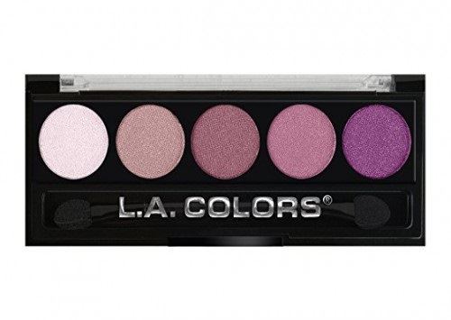 L.A.Colors Metallic 5 Colors Eyeshadow Wine & Rose (EP41)