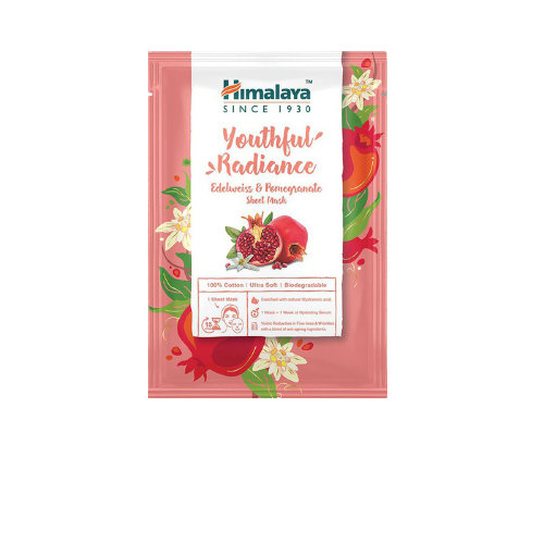Himalaya Herbals Youthful Radiance Edelweiss Pomegranate Sheet Mask