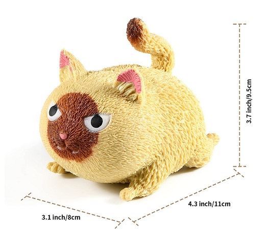 Angry Soft Toy Cat Squeeze Stress Relief (Colour May Vary)