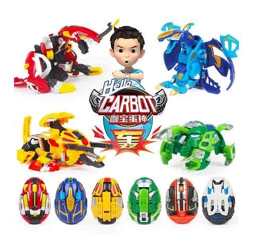 Creative Anime Deformation Toy Hello Carbot Egg Automatic Transformation Egg Boys Robot (Colour May Vary)